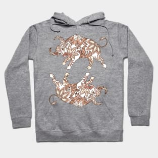 Paisley Oxen (Mild Pastels Palette) Hoodie